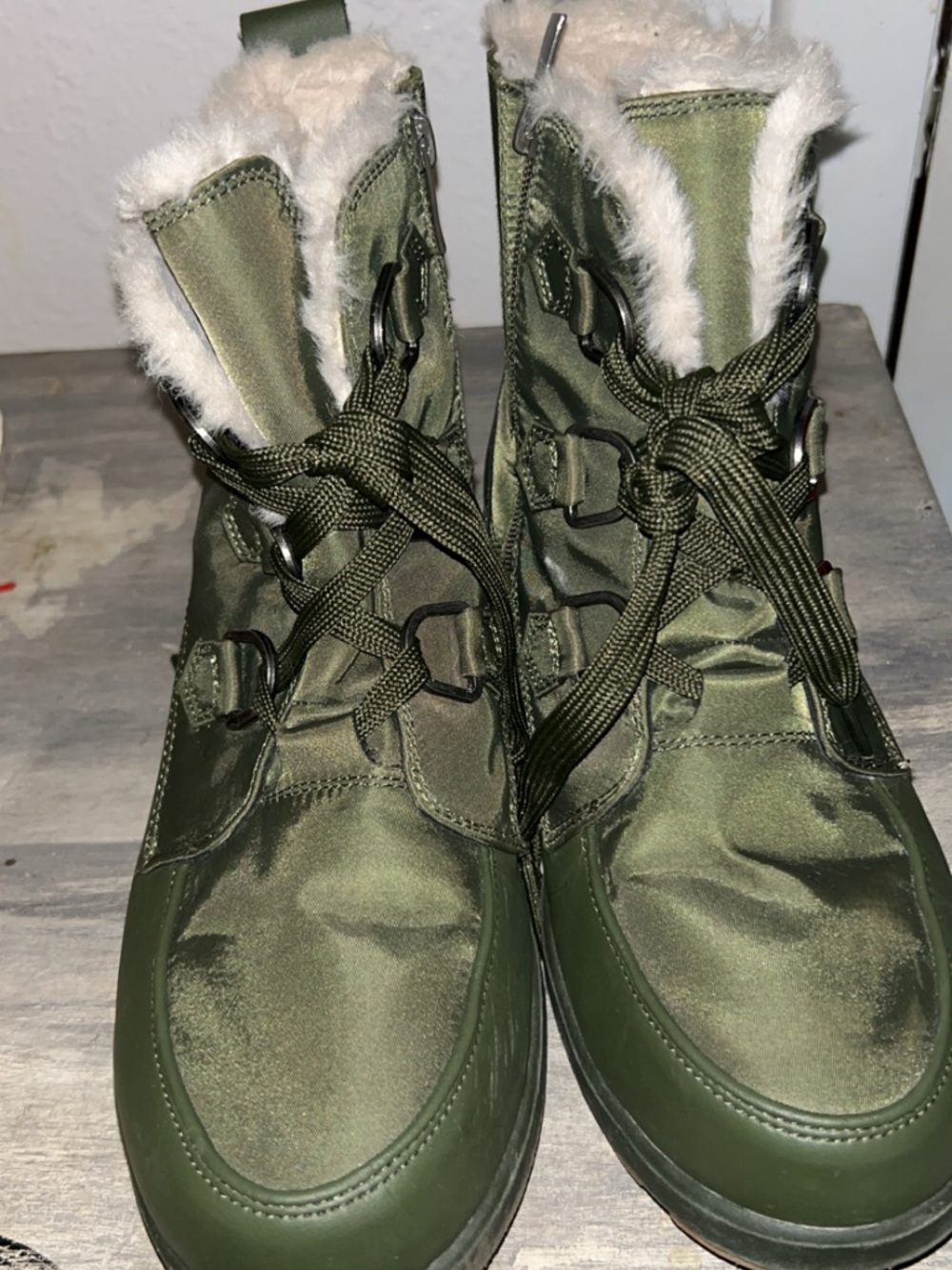Olive Green Torrid Snow Boots 9.5WW